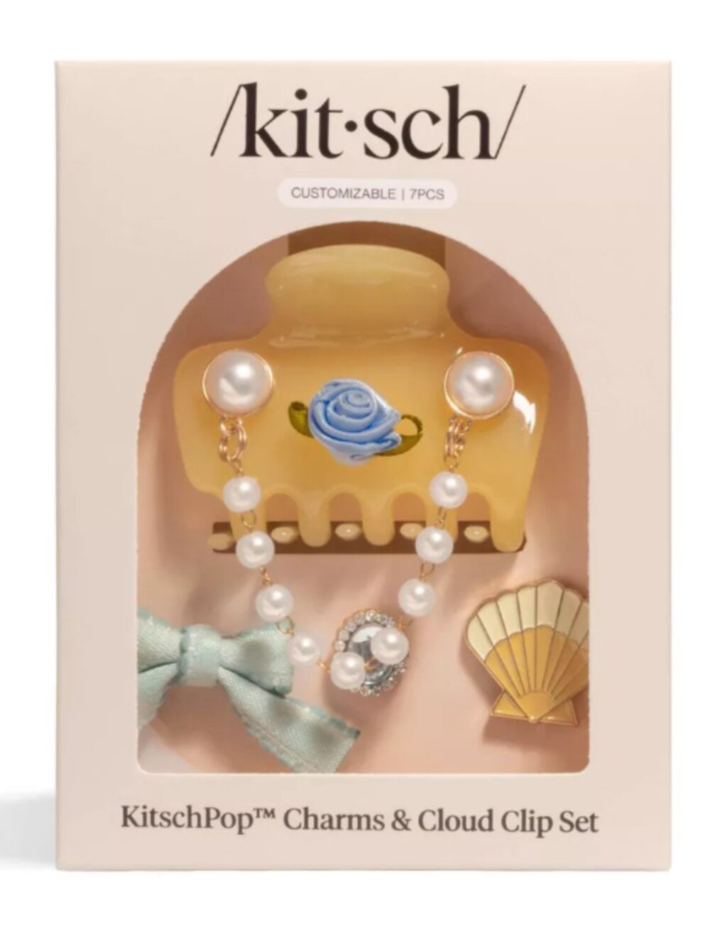 Kitsch KitschPop Cloud Clip Coastal Cottage - Butter Yellow - 7pc